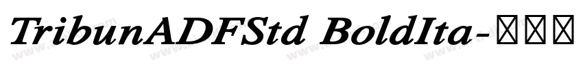 TribunADFStd BoldIta字体转换